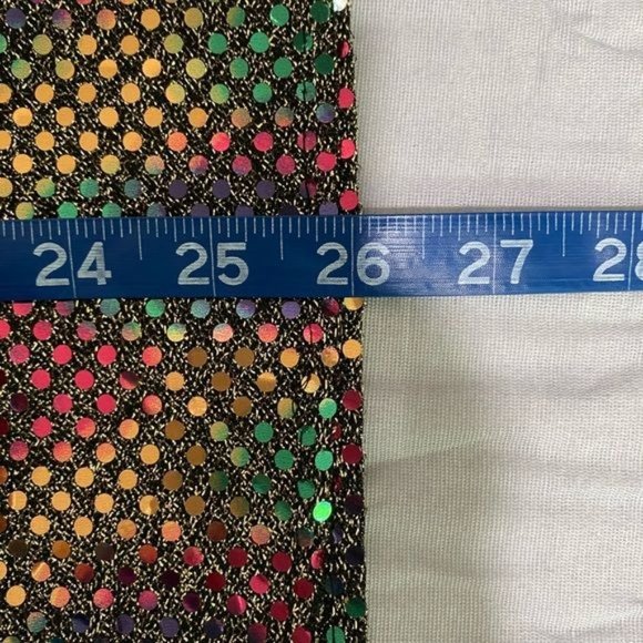 Vintage 70s 80s Eva Laurel Womens blouse sequins gold multiple size 8P USA Made - Picture 4 of 8